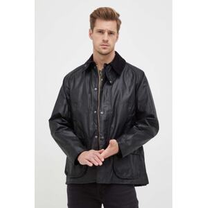 Jakna Barbour Bedale Wax Jacket za muškarce, boja: crna, za prijelazno razdoblje, MWX0018