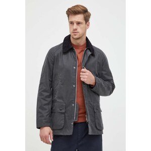 Jakna Barbour Ashby Wax Jacket za muškarce, boja: siva, za prijelazno razdoblje