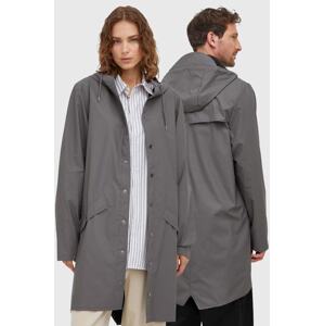 Kišna jakna Rains 12020 Jackets boja: siva, za prijelazno razdoblje