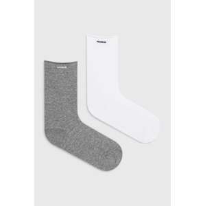 Čarape HUGO 2-pack za žene, boja: bijela