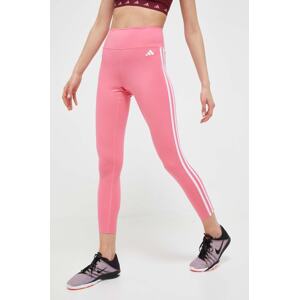 Tajice za trening adidas Performance Train Essentials boja: ružičasta, s aplikacijom