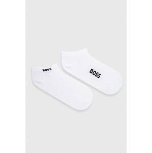 Čarape BOSS 2-pack za žene, boja: bijela, 50502054