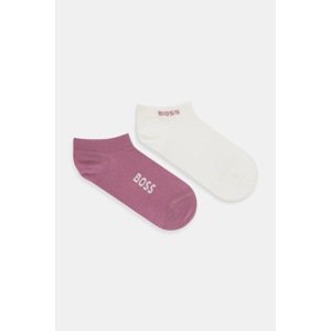 Čarape BOSS 2-pack boja: ljubičasta, 50502054