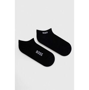 Čarape BOSS 2-pack za žene, boja: crna, 50502054
