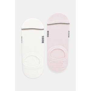 Čarape BOSS 2-pack za žene, boja: ružičasta, 50502091
