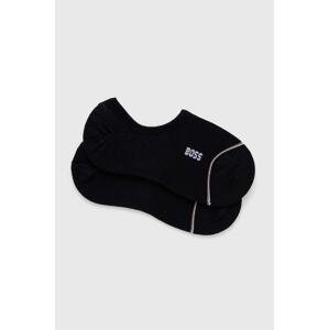 Čarape BOSS 2-pack za žene, boja: crna, 50502091