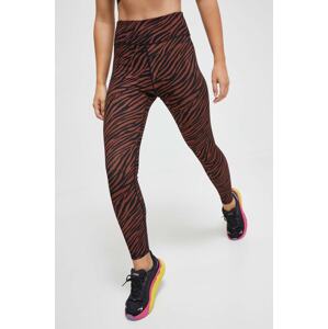 Tajice za trening Rip Curl Mirage Sun Tribe boja: smeđa, s uzorkom