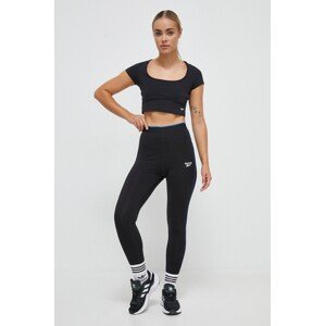 Tajice Reebok za žene, boja: crna, bez uzorka