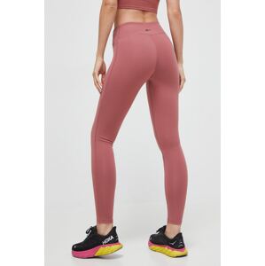 Tajice za trening Reebok Lux boja: ružičasta, bez uzorka