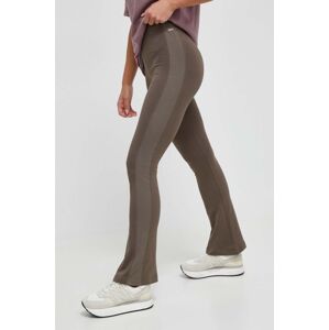 Tajice Reebok Classic za žene, boja: smeđa, bez uzorka
