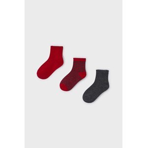 Dječje čarape Mayoral 3-pack boja: crvena