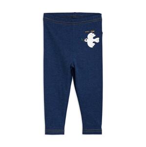 Tajice za bebe Mini Rodini Mini Rodini x Wrangler boja: tamno plava, s tiskom