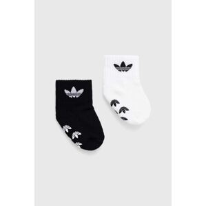 Dječje čarape adidas Originals 2-pack boja: crna