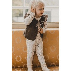 Pamučne tajice za bebe That's mine Elois boja: bež, s uzorkom