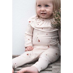 Pamučne tajice za bebe That's mine Elois boja: bež, s uzorkom