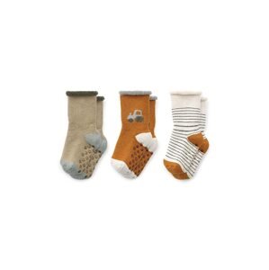 Dječje čarape Liewood 3-pack boja: bež