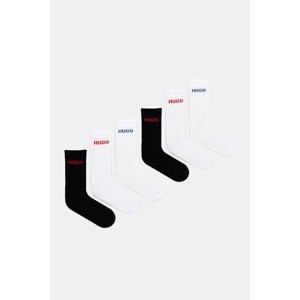 Čarape HUGO 6-pack boja: crna