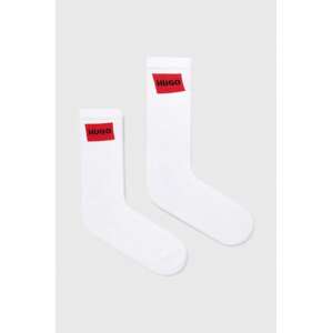 Čarape HUGO 2-pack za muškarce, boja: bijela, 50510640