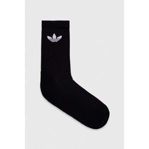 Čarape adidas Originals 3-pack boja: crna, IJ5613