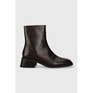 Kožne gležnjače Vagabond Shoemakers BLANCA za žene, boja: smeđa, ravni potplat, 5217.201.35