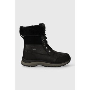 Cipele UGG Adirondack Boot III za žene, boja: crna, ravni potplat, s toplom podstavom, 1095141