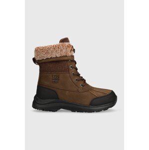 Cipele od brušene kože UGG Adirondack Boot III Tipped za žene, boja: smeđa, ravni potplat, sa srednje toplom podstavom, 1143845