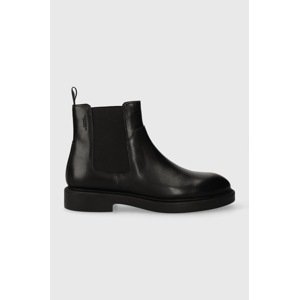 Kožne gležnjače Vagabond Shoemakers ALEX W za žene, boja: crna, ravni potplat, 5648.101.20