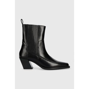Kožne gležnjače Vagabond Shoemakers ALINA za žene, boja: crna, s debelom potpeticom, 5421.201.20