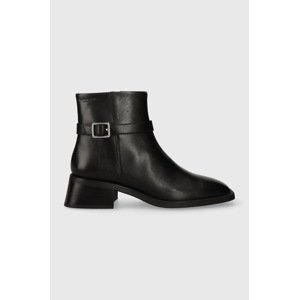 Kožne gležnjače Vagabond Shoemakers BLANCA za žene, boja: crna, ravni potplat, 5617.301.20