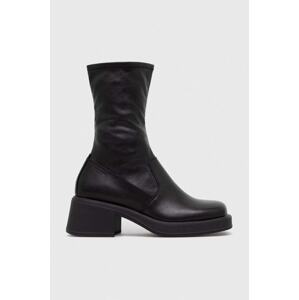 Gležnjače Vagabond Shoemakers DORAH za žene, boja: crna, s debelom potpeticom, 5642.502.20