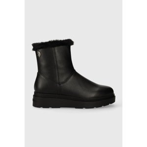 Kožne gležnjače U.S. Polo Assn. PENNY boja: crna, s platformom, sa srednje toplom podstavom, PENNY006W/CL1