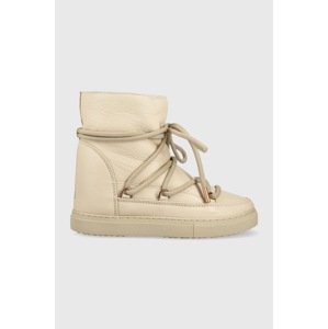 Kožne cipele za snijeg Inuikii FULL LEATHER WEDGE boja: bež, 75203-087