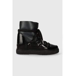 Kožne čizme za snijeg Inuikii Gloss Wedge boja: crna, 75203-007