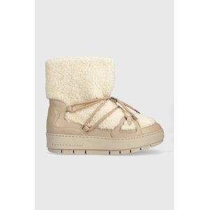 Čizme za snijeg Tommy Hilfiger TEDDY SNOWBOOT boja: bež, FW0FW07505
