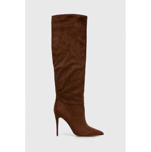 Čizme Steve Madden Darian za žene, boja: smeđa, s tankom potpeticom, SM11002162
