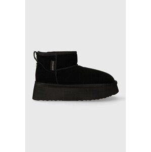 Čizme za snijeg od brušene kože Steve Madden Campfire boja: crna, SM11002737
