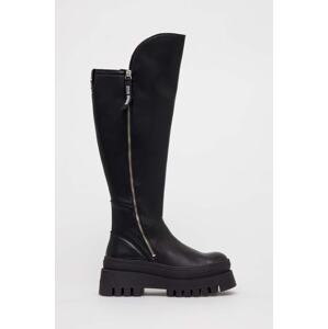 Čizme Steve Madden Chayenna za žene, boja: crna, s platformom, SM11002684