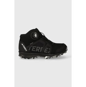 Dječje cipele adidas TERREX IF7508 BOA MID R.RD CBLACK/FTWWHT boja: crna