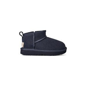 Dječje cipele za snijeg od brušene kože UGG T CLASSIC ULTRA MINI boja: crna, 1130750T
