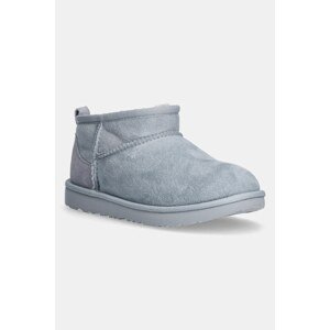 Dječje cipele za snijeg od brušene kože UGG KIDS CLASSIC ULTRA MINI boja: siva, 1130750K