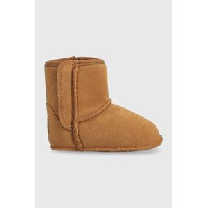 Cipele od brušene kože za bebe UGG I BABY CLASSIC boja: bež