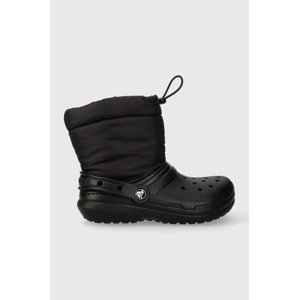 Dječje cipele za snijeg Crocs Classic Lined Neo Puff boja: crna