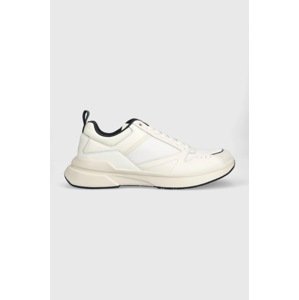 Tenisice Calvin Klein LOW TOP LACE UP MIX boja: bež, HM0HM01044