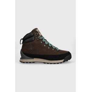 Cipele The North Face Back-To-Berkeley IV Leather WP za muškarce, boja: smeđa, sa srednje toplom podstavom