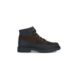 Kožne čizme Geox U LAGORAI + GRIP B za muškarce, boja: zelena, U36G0B 00023 C3009