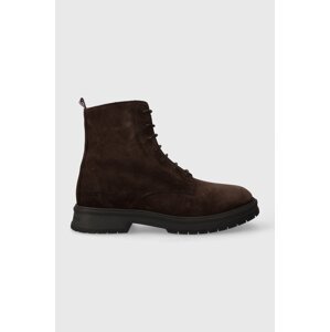 Cipele od brušene kože Tommy Hilfiger CORE SUEDE BOOT za muškarce, boja: smeđa, FM0FM04674