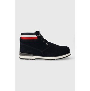 Cipele od brušene kože Tommy Hilfiger CORE SUEDE BOOT za muškarce, boja: tamno plava, FM0FM04800