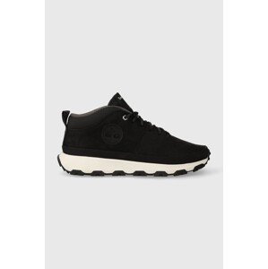Cipele Timberland Winsor Trail Mid Leather za muškarce, boja: crna, TB0A5TXG0151