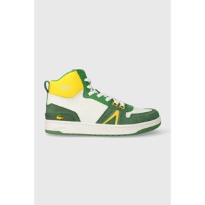 Kožne tenisice Lacoste L001 Leather Colorblock High-Top boja: zelena, 45SMA0027