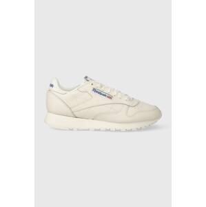 Kožne tenisice Reebok Classic CLASSIC LEATHER boja: bež